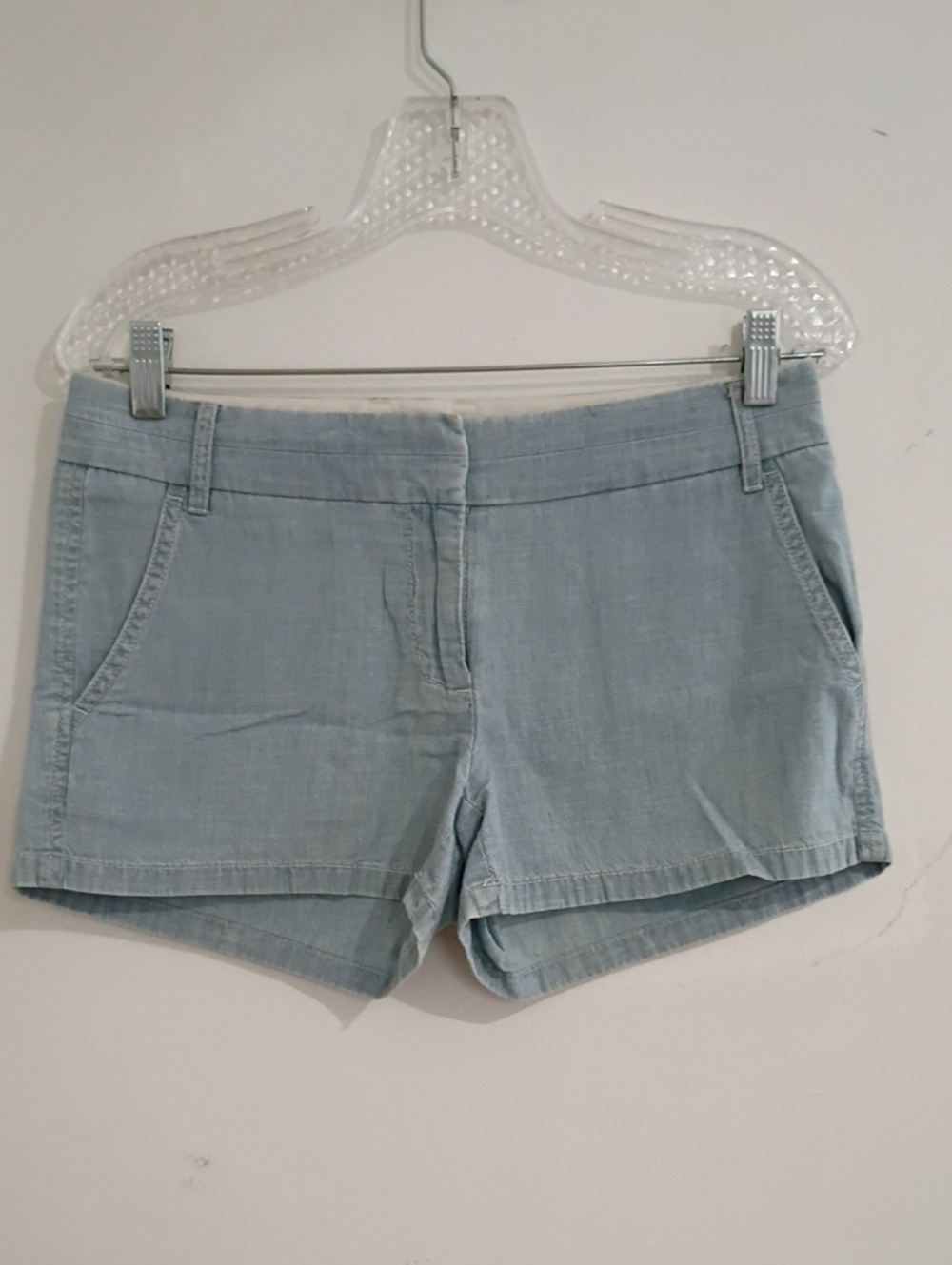 J. Crew Pale Blue Denim-Style Women's Shorts